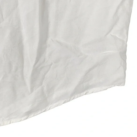 Torrid Top 2X Crochet Detail Lace Up Tank White Tassel Tie Flowy Sleeveless - Picture 10 of 12